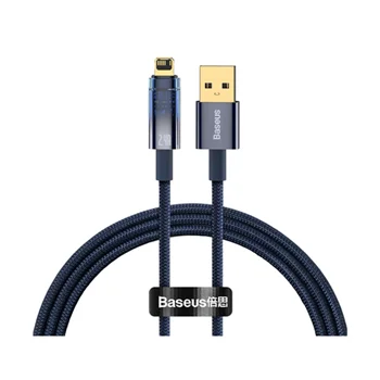 کابل شارژ باسئوس USB-A به Lightning مدل Explorer Series CATS000403 2.4A