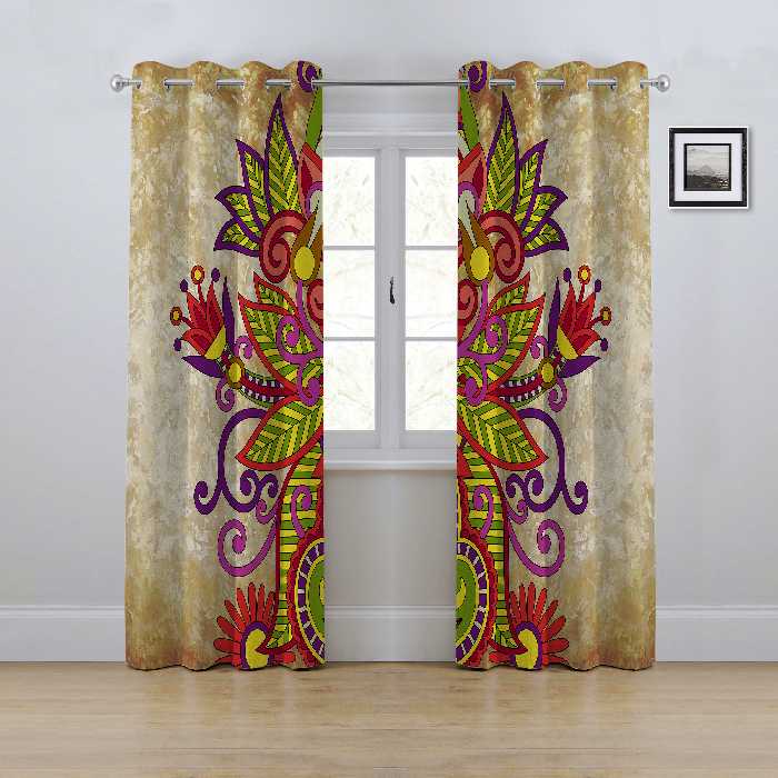 پرده مدل پانچی سایز 280x145 سانتی متر