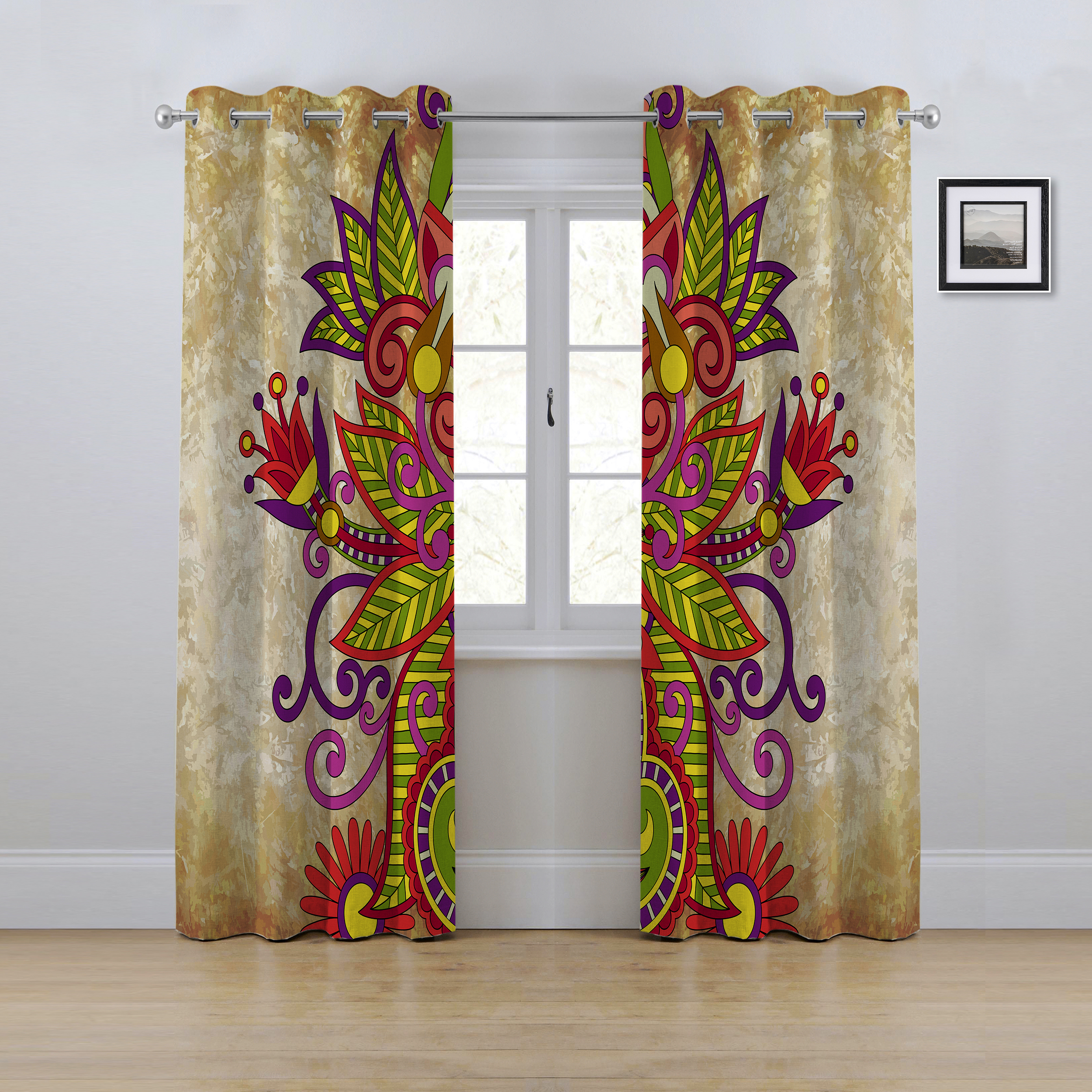 پرده مدل پانچی سایز 280x145 سانتی متر