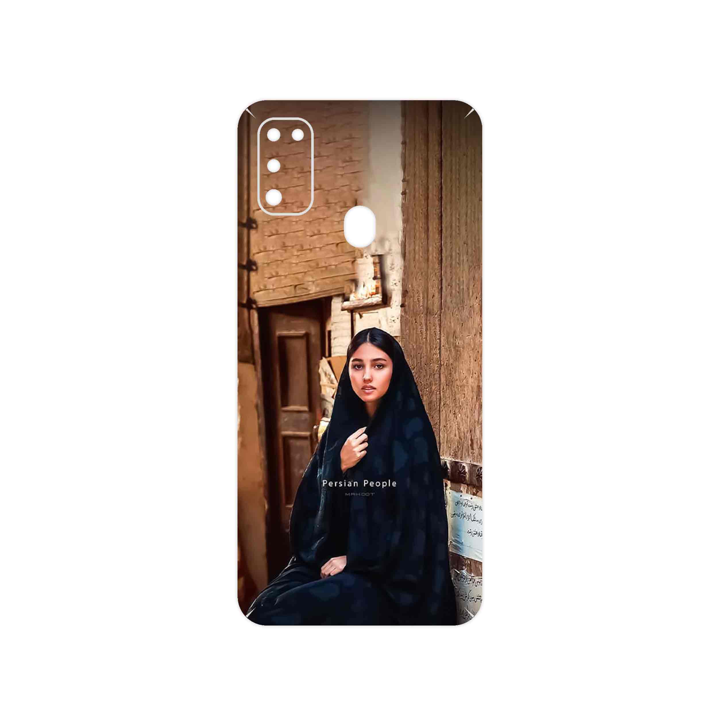 برچسب پوششی ماهوت مدل Portrait of an Iranian Woman مناسب برای گوشی موبایل سامسونگ Galaxy M30s