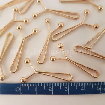 گیر روسری خام طلایی بسته ای