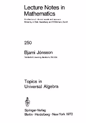 خرید و دانلود نسخه کامل کتاب Topics in Universal Algebra