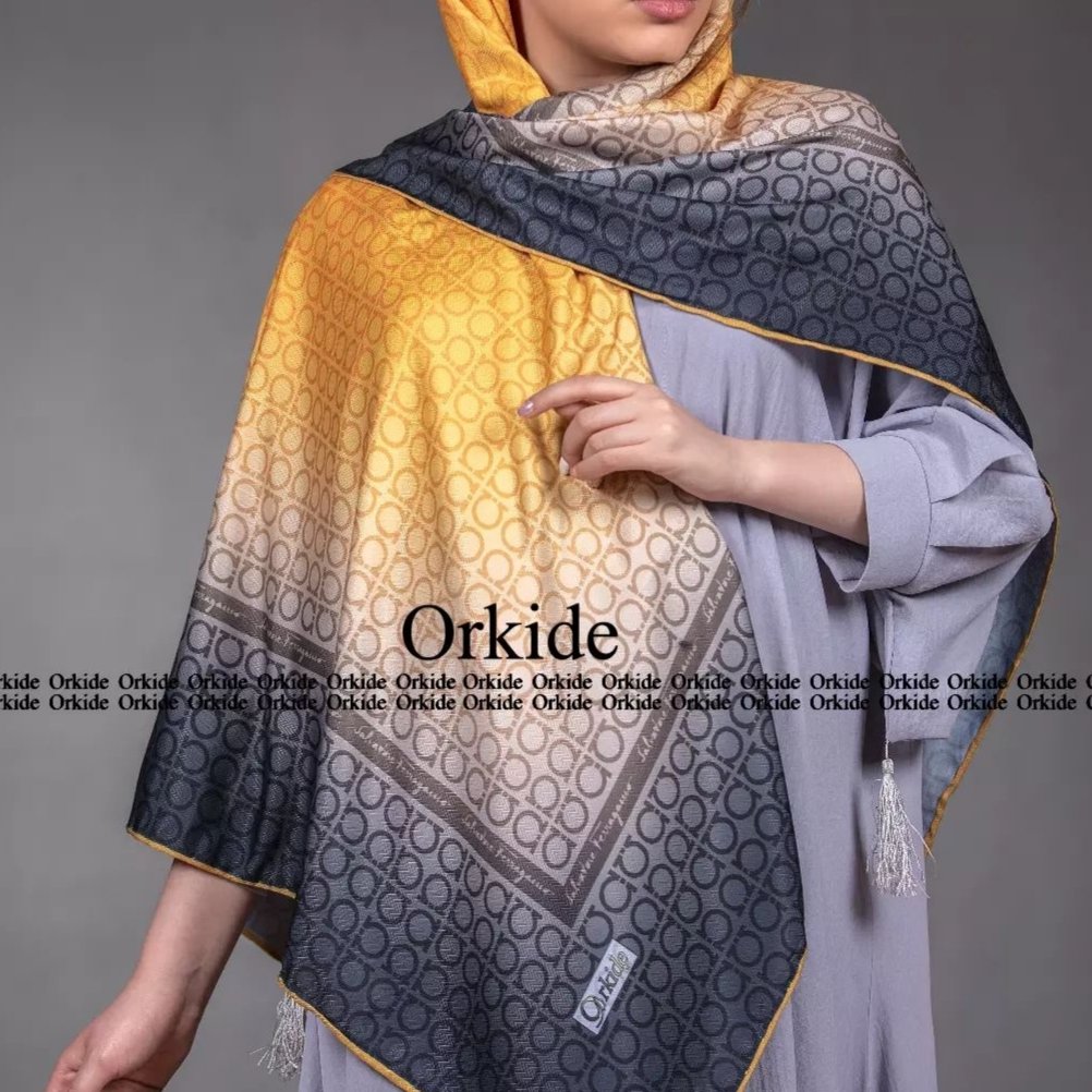 روسری نخ ابریشم گارزاقواره 130،تضمین کیفیت ورضایت مشتری