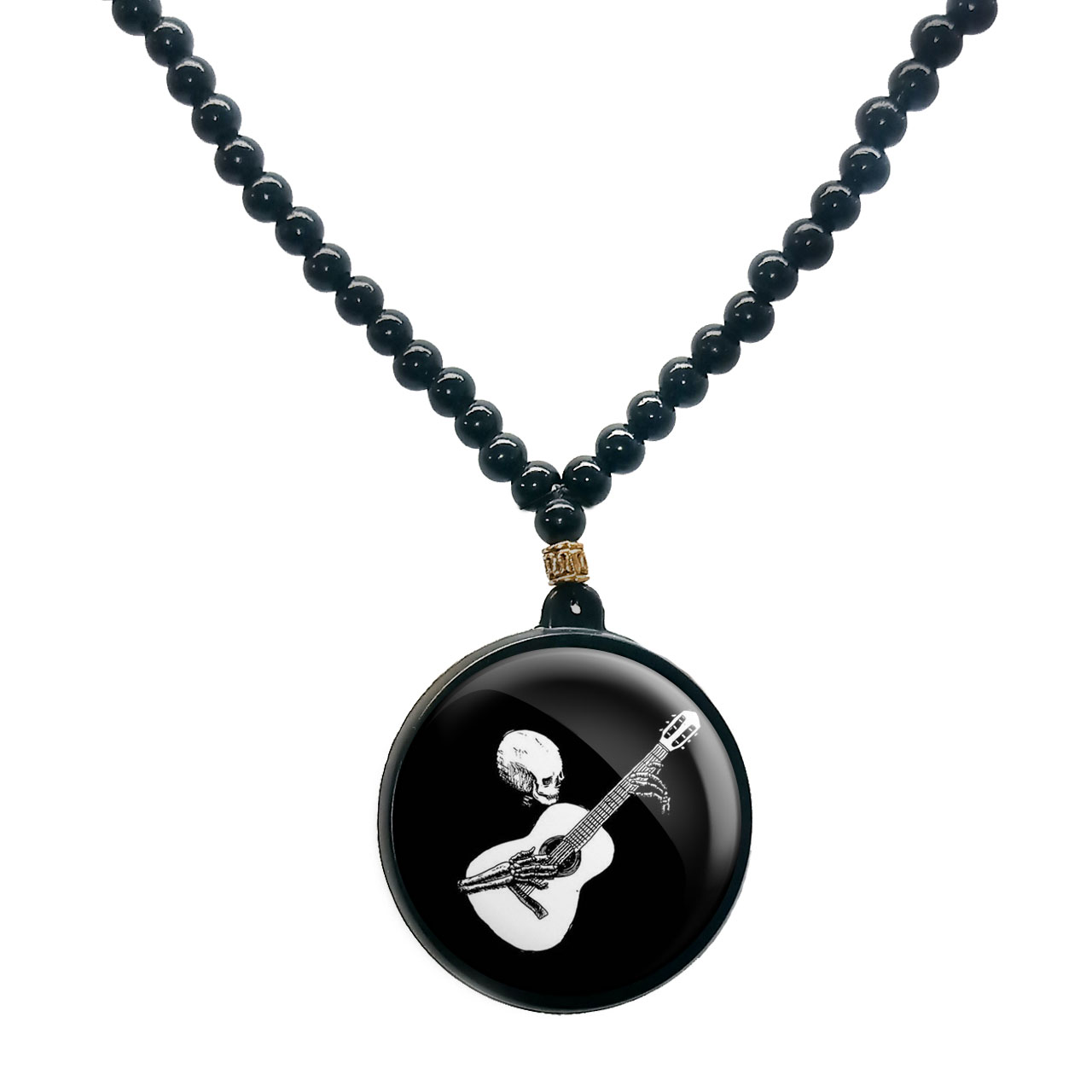 گردنبند پرمانه طرح اسکلت و خفن کد pmd.6165 مدل دو طرفه