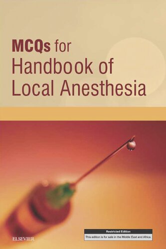 󾕇 دانلود کتاب Mcqs For Handbook Of Local Anesthesia, 2015 - دانلود کتاب های دانشگاهی