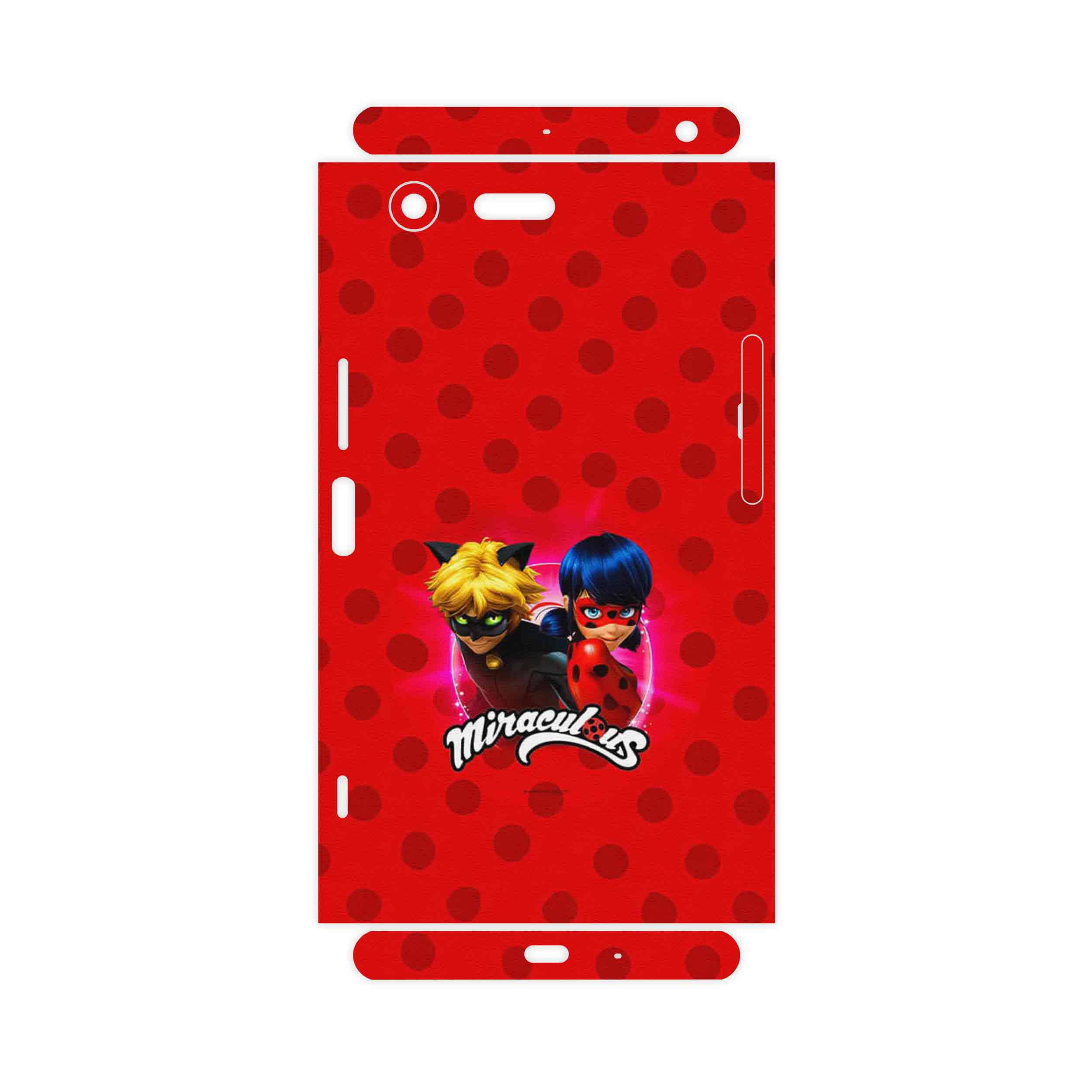 برچسب پوششی ماهوت مدل Ladybug and Cat Noir-FullSkin مناسب برای گوشی موبایل سونی Xperia XZ Premium