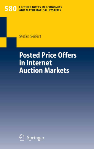 خرید و دانلود نسخه کامل کتاب Posted price offers in internet auction markets