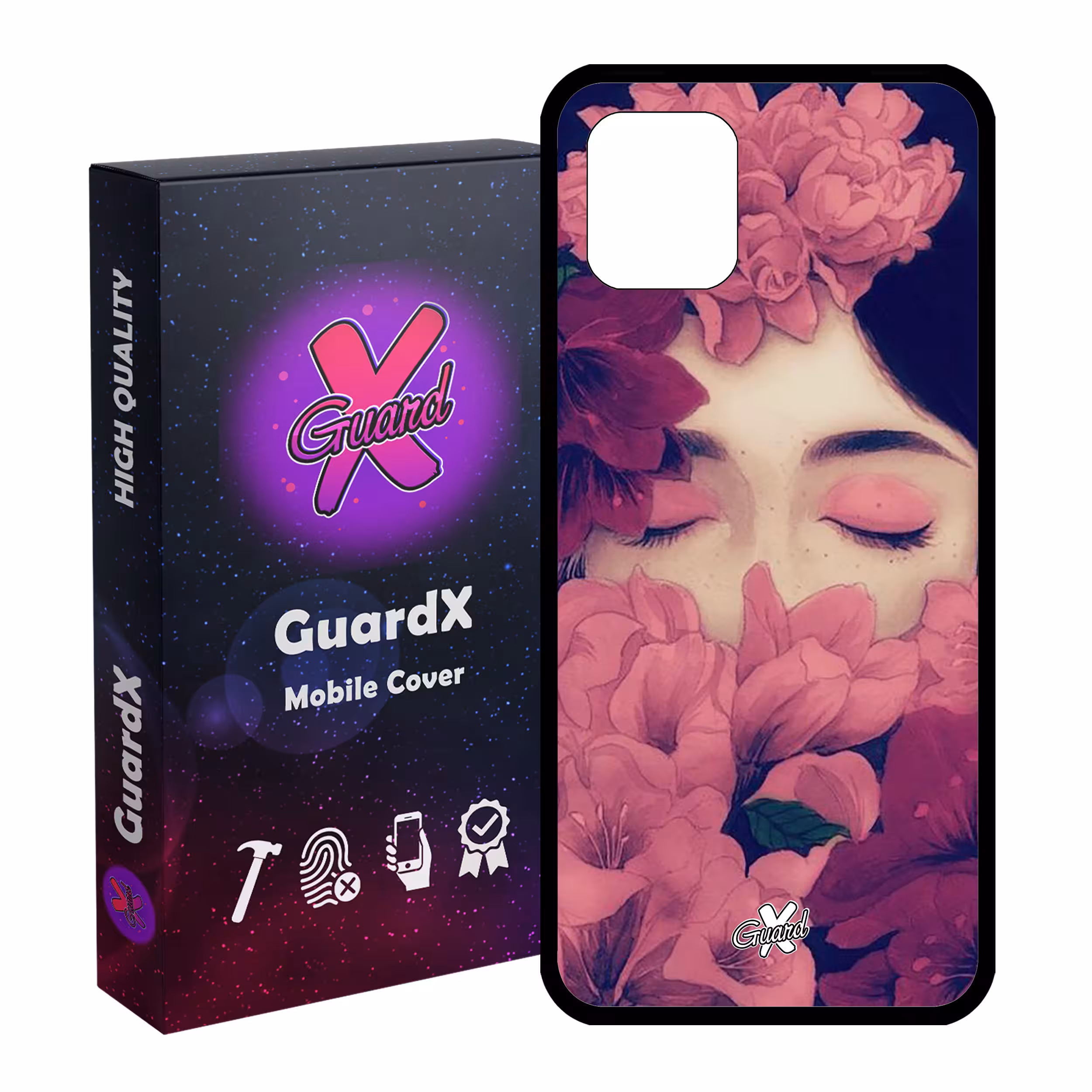 کاور گارد ایکس طرح Girl مدل Glass10027 مناسب برای گوشی موبایل سامسونگ Galaxy Note 10 Lite