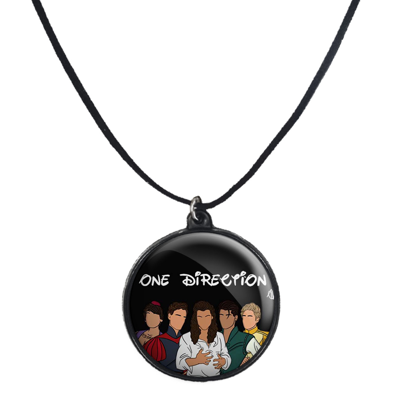 گردنبند پرمانه طرح One Direction کد pmb.13660 مدل دو طرفه