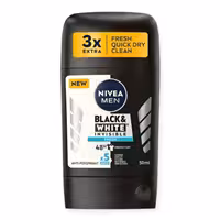 مام صابونی مردانه نیوا NIVEA مدل Black &amp; White Invisible Clear حجم 50 میل