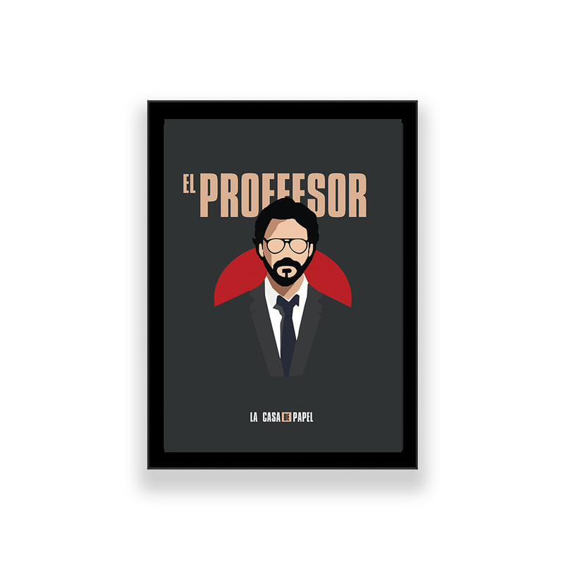 تابلو طرح پروفسور سریال money heist | دنیای قاب