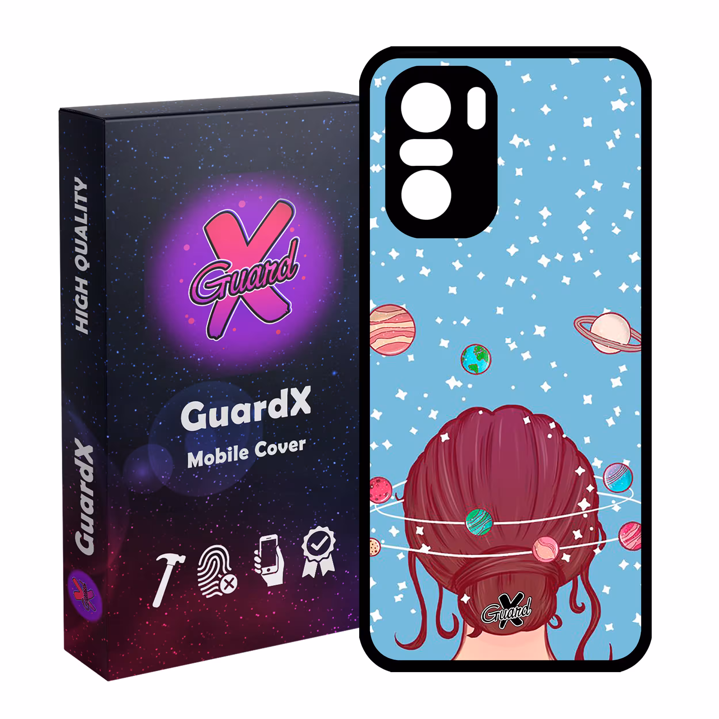 کاور گارد ایکس طرح Girl مدل Glass10211 مناسب برای گوشی موبایل شیائومی Poco F3/MI 11X/MI 11X Pro/Redmi K40/K40 Pro