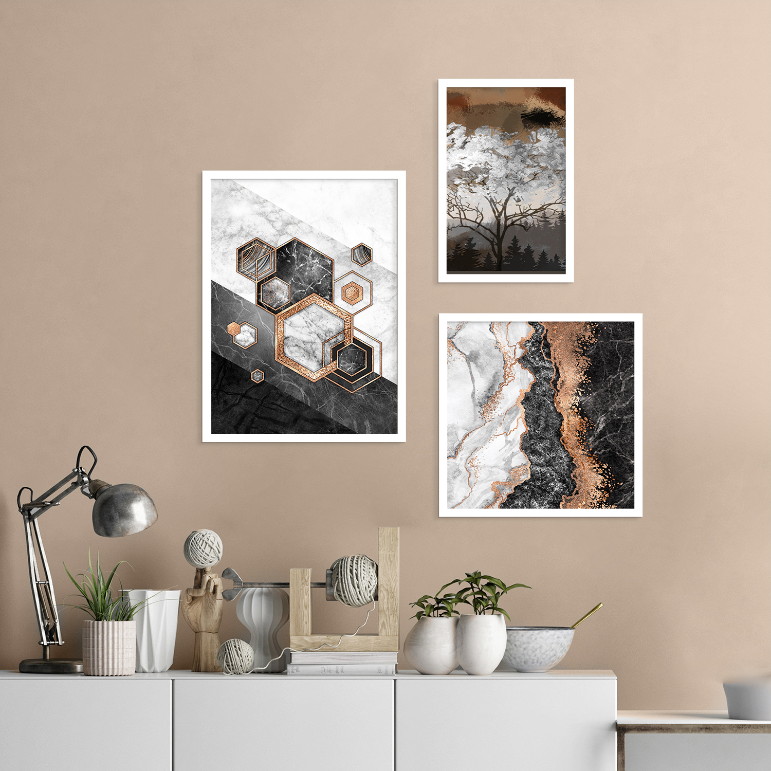 تابلو مدل Maha-HS302 مجموعه 3 عددی