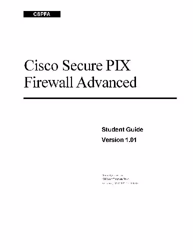 خرید و دانلود نسخه کامل کتاب CSPFA PIX Firewall Coursebook