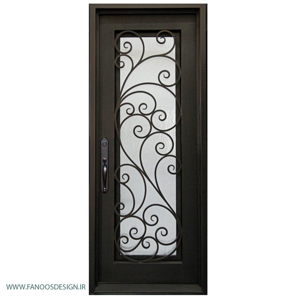 درب نفررو فرفروژه فلزی لابی کد 2133