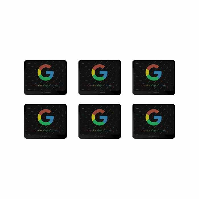 زیر لیوانی ماهوت مدل Google-Logo بسته 6 عددی