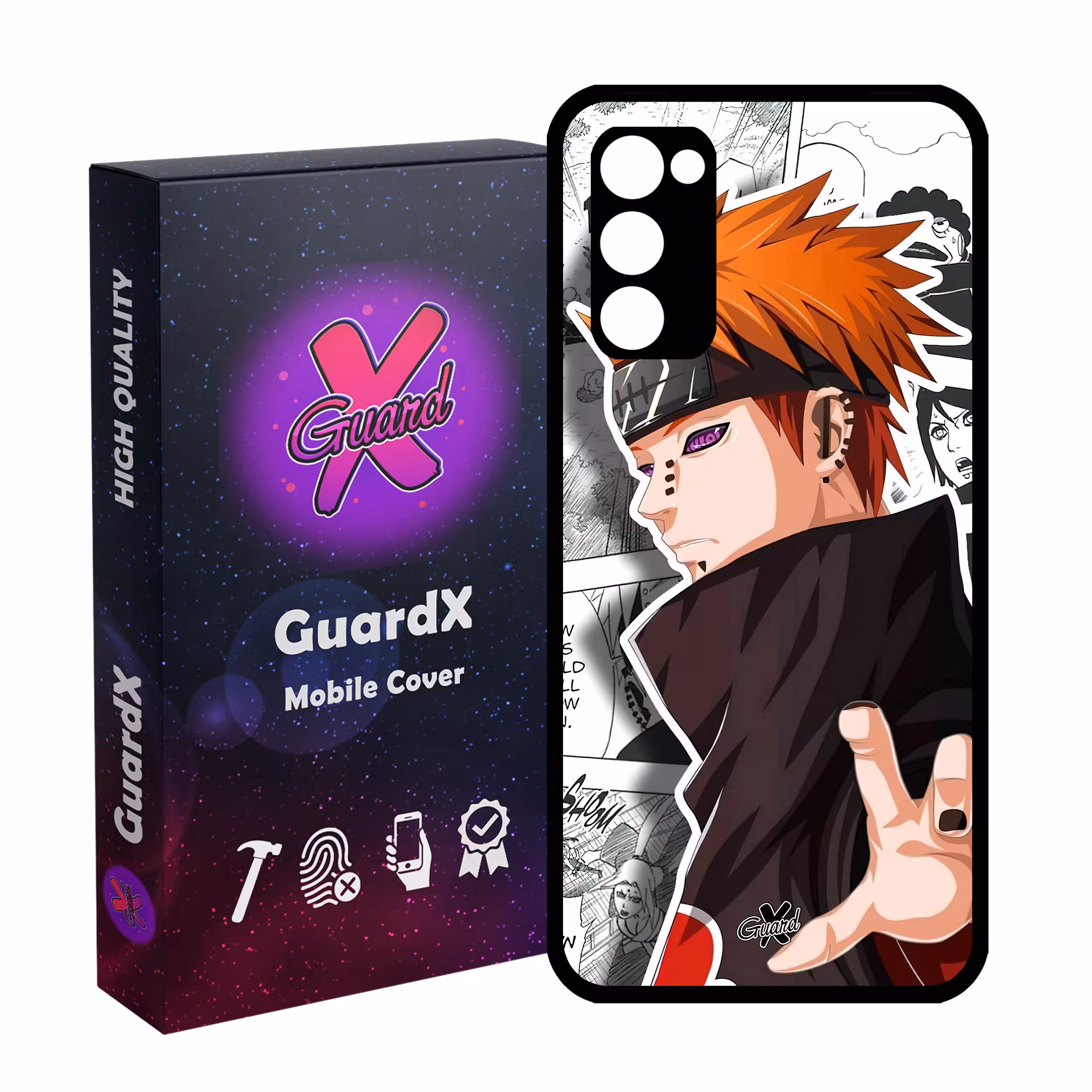 کاور گارد ایکس طرح Naruto Anime مدل Glass10554 مناسب برای گوشی موبایل سامسونگ Galaxy S20 FE