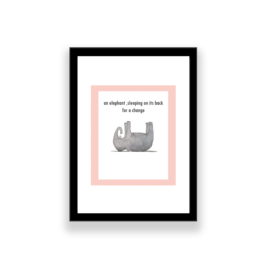 تابلو طرح فانتزی فیل