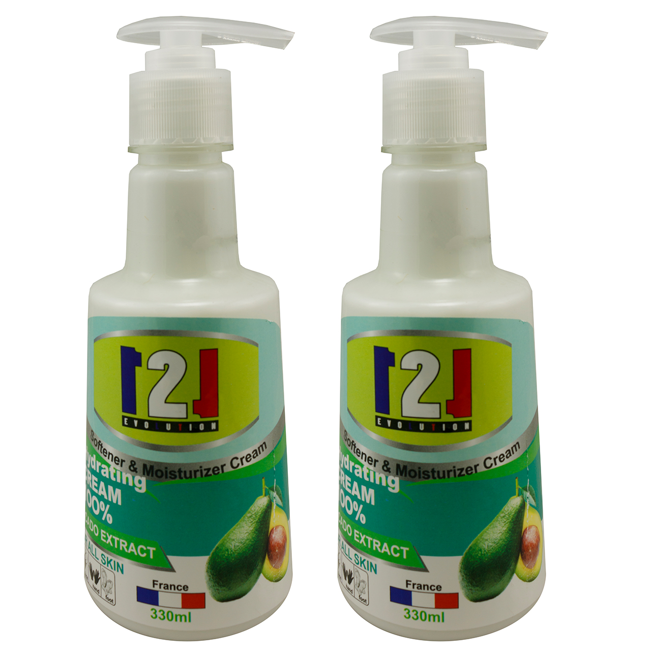 کرم مرطوب کننده 121 مدل AVOCADO حجم 330 میلی لیتر مجموعه 2 عددی