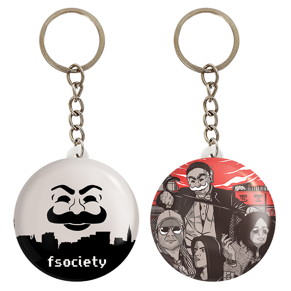 جاکلیدی خندالو مدل سریال آقای ربات Mr.Robot کد 1023610238 مجموعه 2 عددی