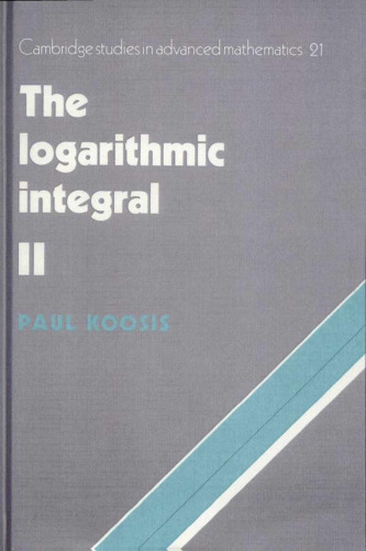خرید و دانلود نسخه کامل کتاب The Logarithmic Integral: Volume 2