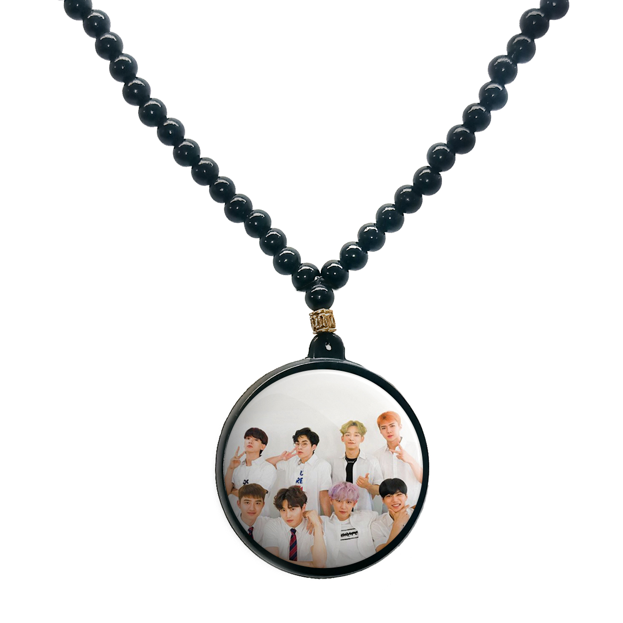 گردنبند پرمانه طرح EXO کد pmd.19