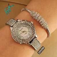 خرید ست ساعت و دستبند زنانه کیفیت عالی ویژه روز ولنتاین کیفیت عالی کد 1815336 - ردگل