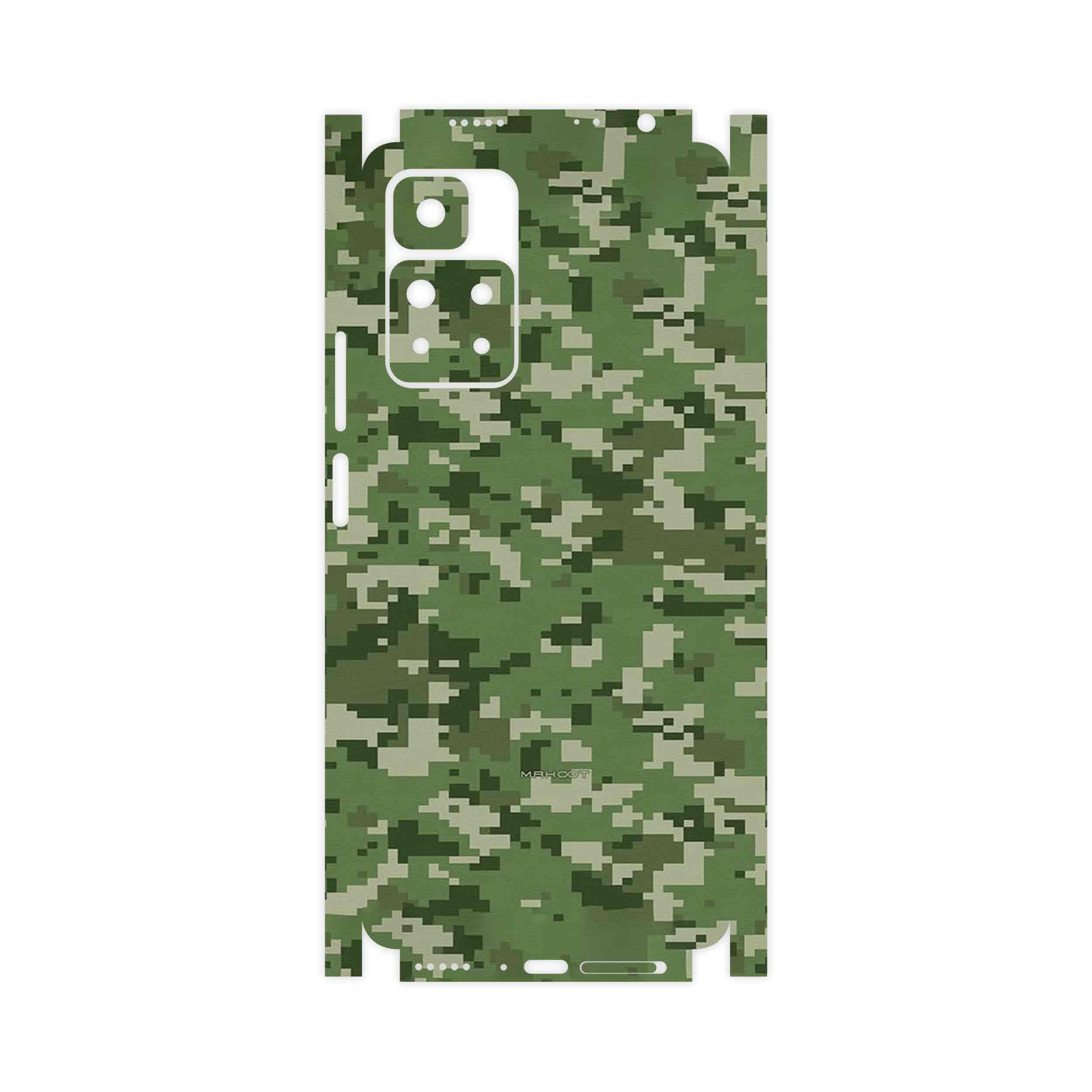 برچسب پوششی ماهوت مدل Army_Green_Pixel-FullSkin مناسب برای گوشی موبایل شیائومی Redmi Note 11 Pro Plus 5G