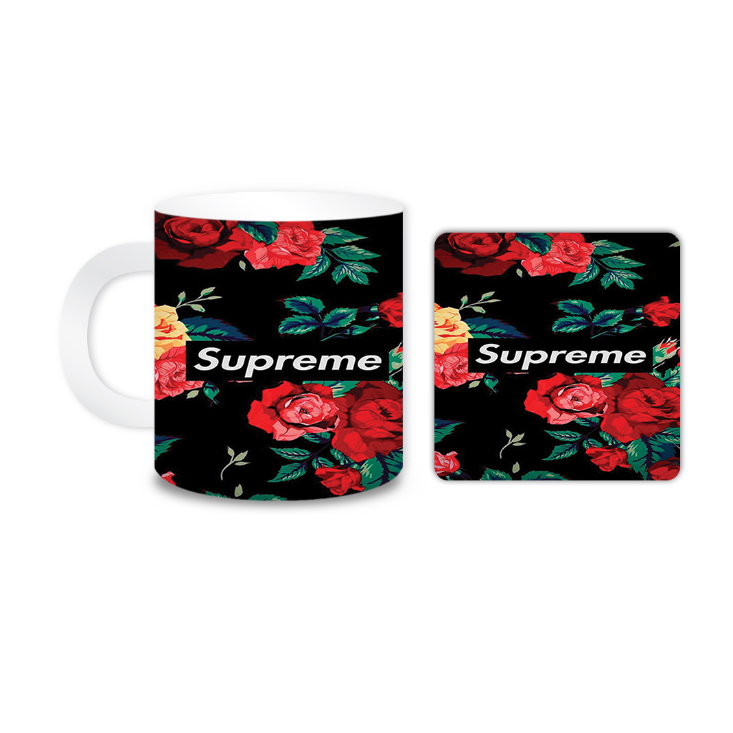 ماگ مدل گل کد 472 به همراه زیر لیوانی