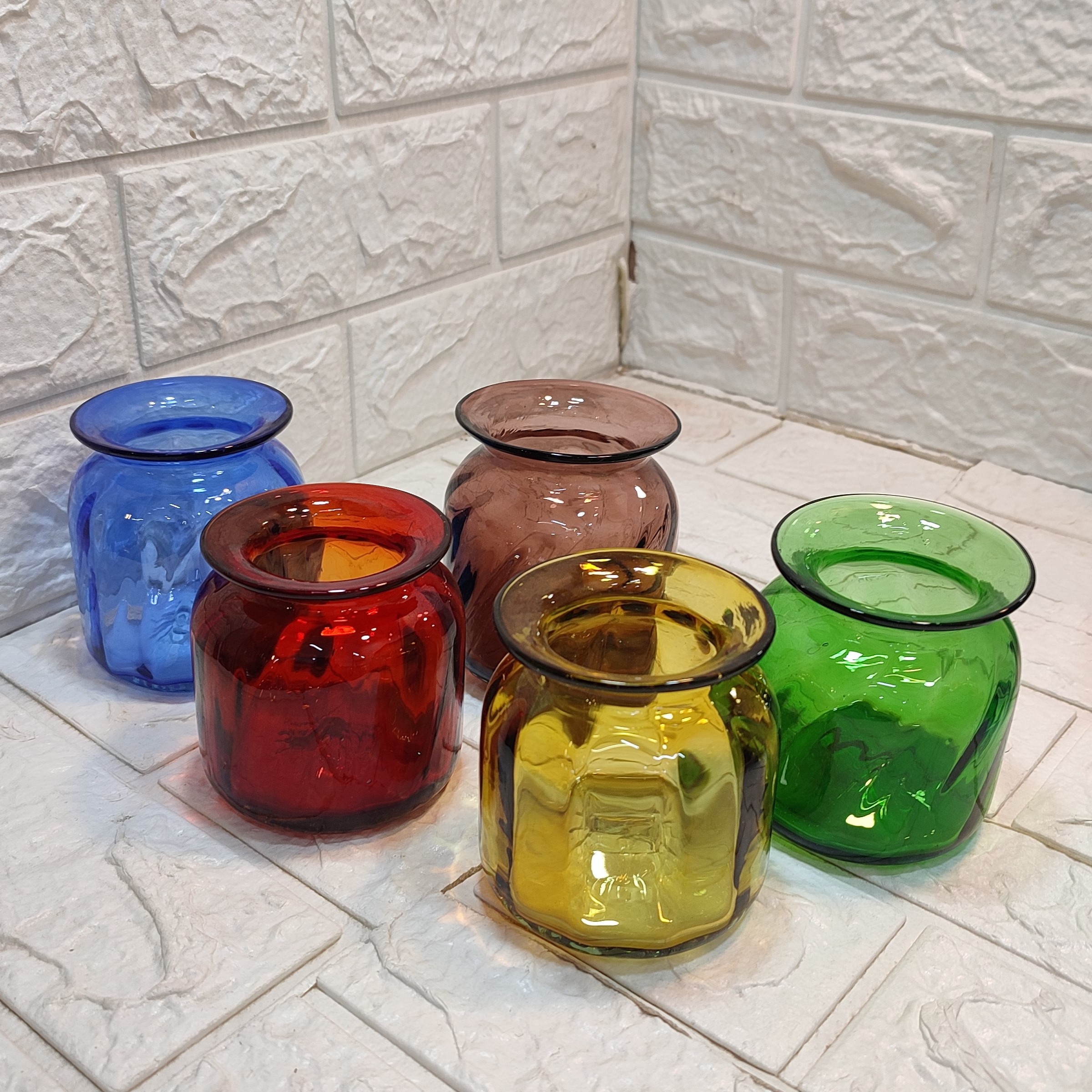 گلدان شیشه ای کوچیک 7سانتی