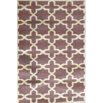 فرش ماشینی ساوین طرح 7283 زمینه یاسی