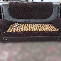 رومبلی دستبافت دو عدد در رنگ نارنجی و سبز 