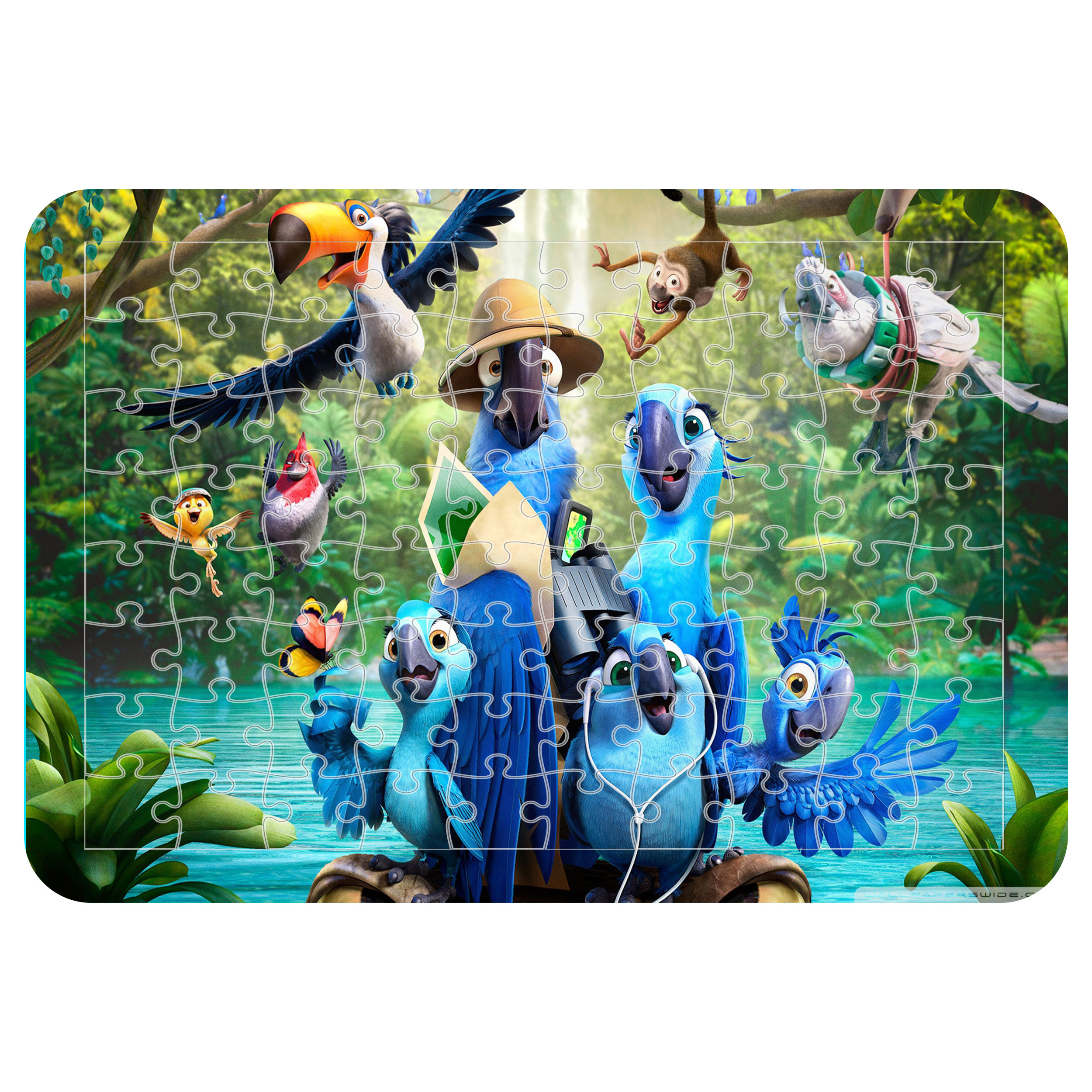 پازل 54 تکه اطلس آبی طرح کارتون ریو مدل P1787