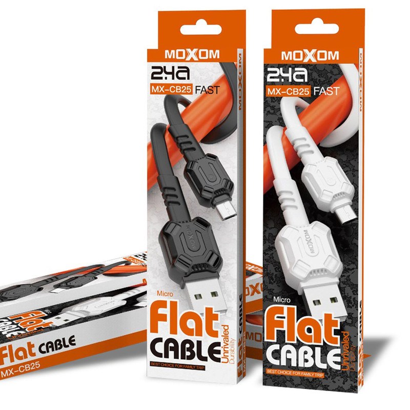 کابل شارژ میکرو فلتی موکسوم CB25