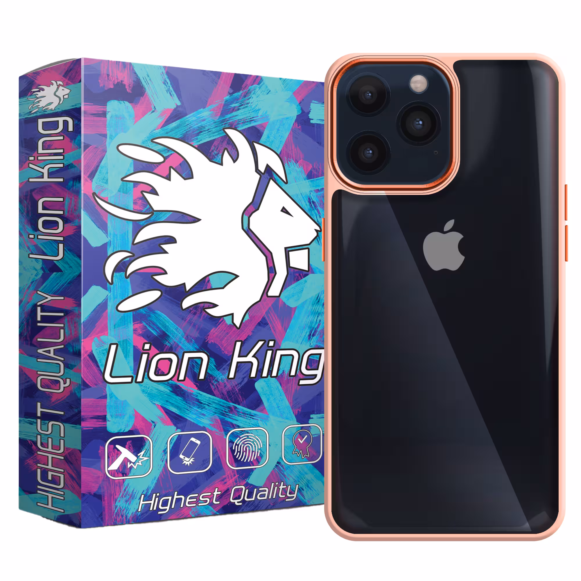 کاور لاین کینگ مدل lenzflezi مناسب برای گوشی موبایل اپل IPhone 14 pro