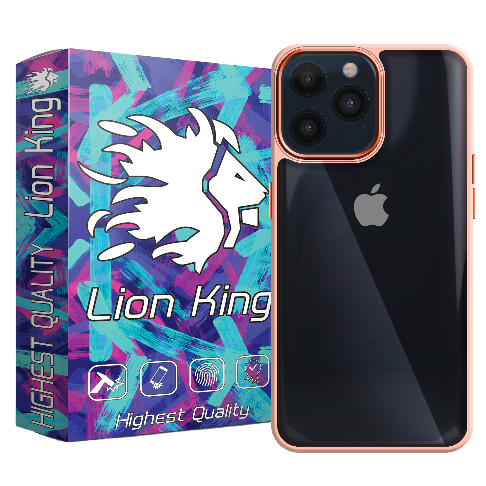  کاور لاین کینگ مدل lenzflezi مناسب برای گوشی موبایل اپل IPhone 14 pro 