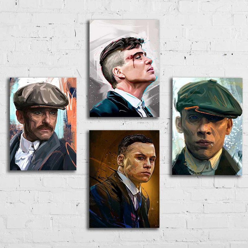 تابلو شاسی رویامد مدل پیکی بلایندرز کد PKY4 مجموعه چهار عددی | دنیای قاب