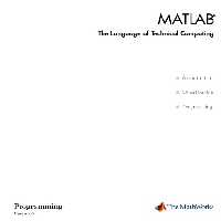 خرید و دانلود نسخه کامل کتاب MATLAB The Language of Technical Computing