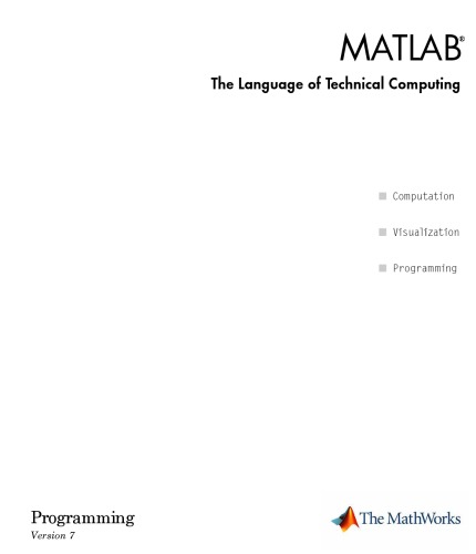 خرید و دانلود نسخه کامل کتاب MATLAB The Language of Technical Computing