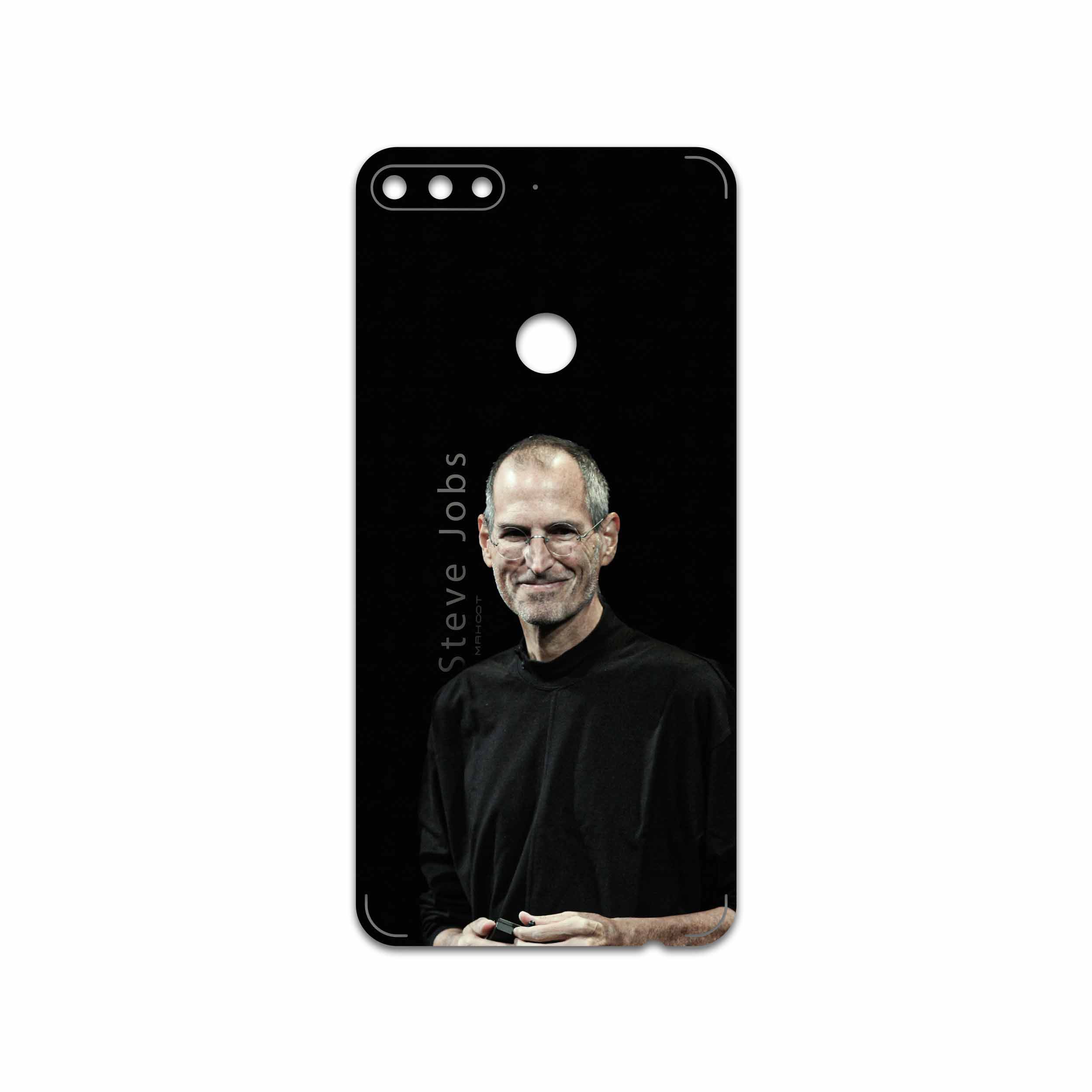 برچسب پوششی ماهوت مدل Steve Jobs مناسب برای گوشی موبایل هوآوی Y7 Prime 2018