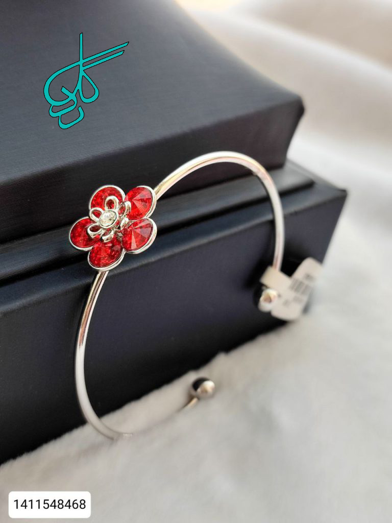 خرید تک پوش زنانه سوارسکی ژوپینگ طرح گل قرمز کیفیت عالی کد 1216238 - ردگل