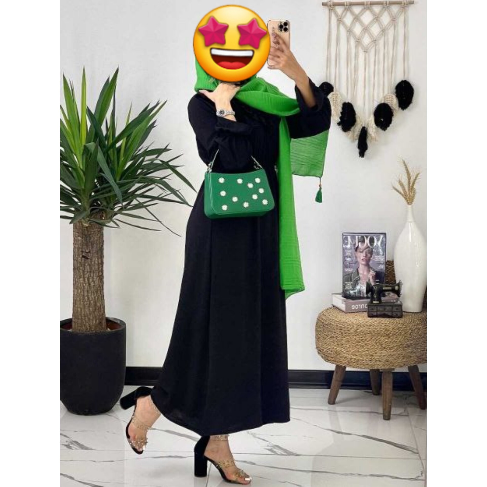 مانتو مشکی ترنم
