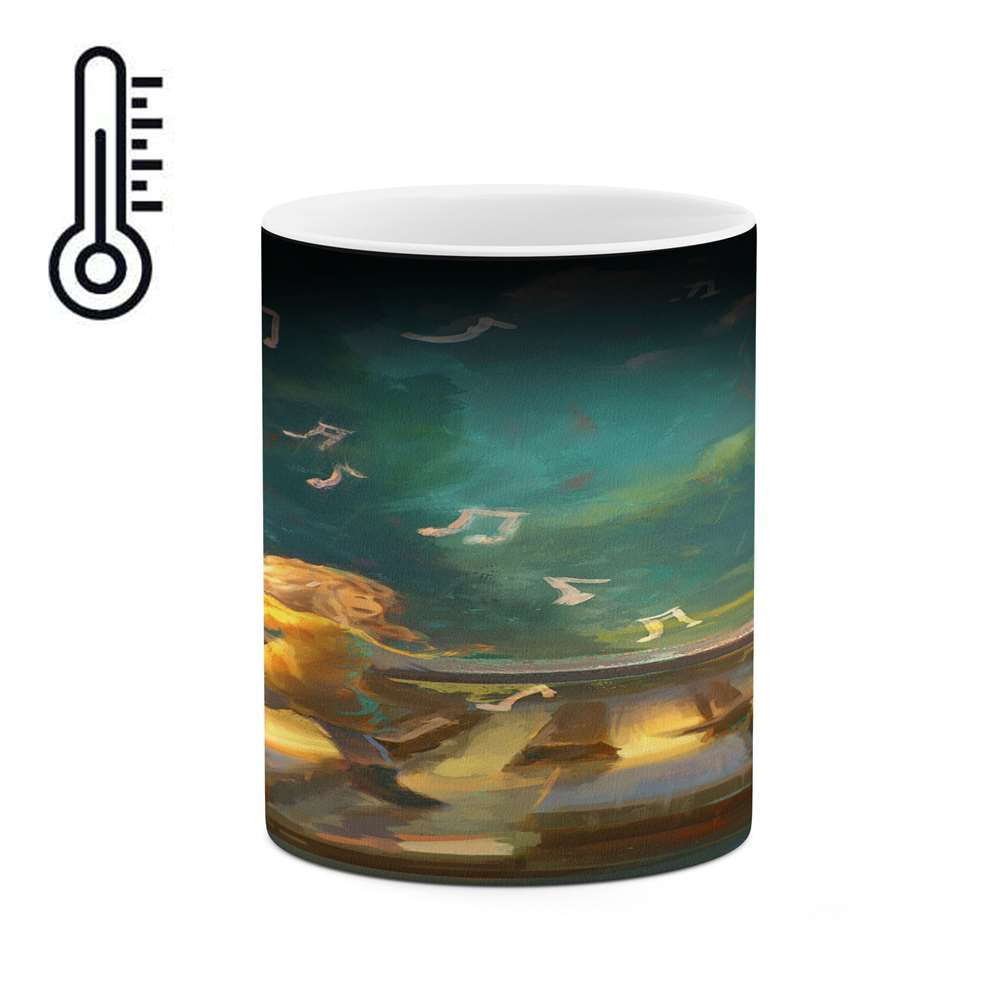 ماگ حرارتی کاکتی طرح نقاشی مدل mgh13871