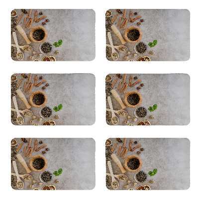 زیربشقابی طرح ادویه کد 8308 مجموعه 6 عددی