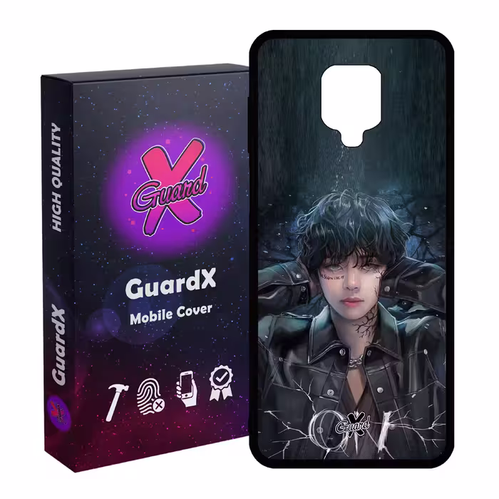 کاور گارد ایکس طرح Girl مدل Glass10374 مناسب برای گوشی موبایل شیائومی Redmi Note 9S / Note 9 Pro / Note 9 Pro Max