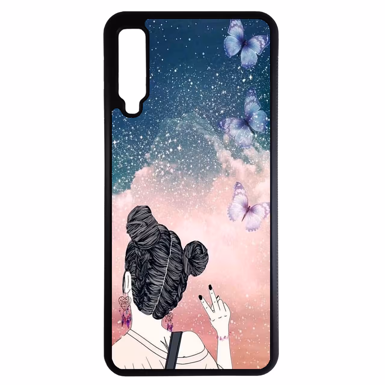 کاور طرح دخترانه کد 10853 مناسب برای گوشی موبایل سامسونگ galaxy A750 / A7 2018
