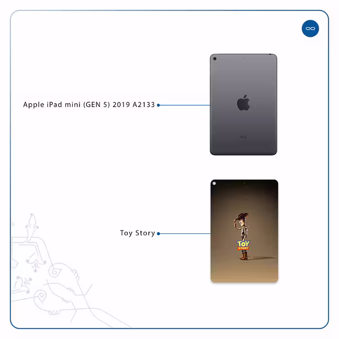 برچسب پوششی ماهوت مدل Toy Story مناسب برای تبلت اپل iPad mini (GEN 5) 2019 A2133
