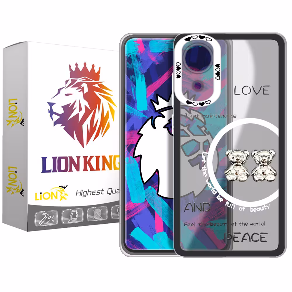 کاور لاین کینگ مدل دو خرسLOVE مناسب برای گوشی موبایل سامسونگ Galaxy A03 Core