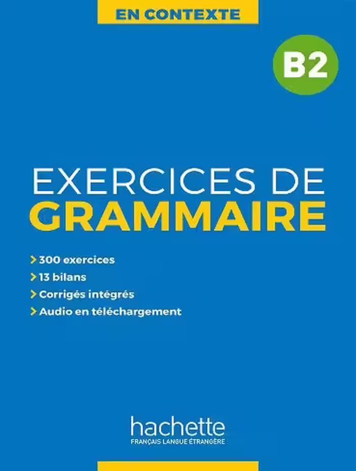 کتاب زبان En Contexte Exercices de grammaire B2   CD   corrigés