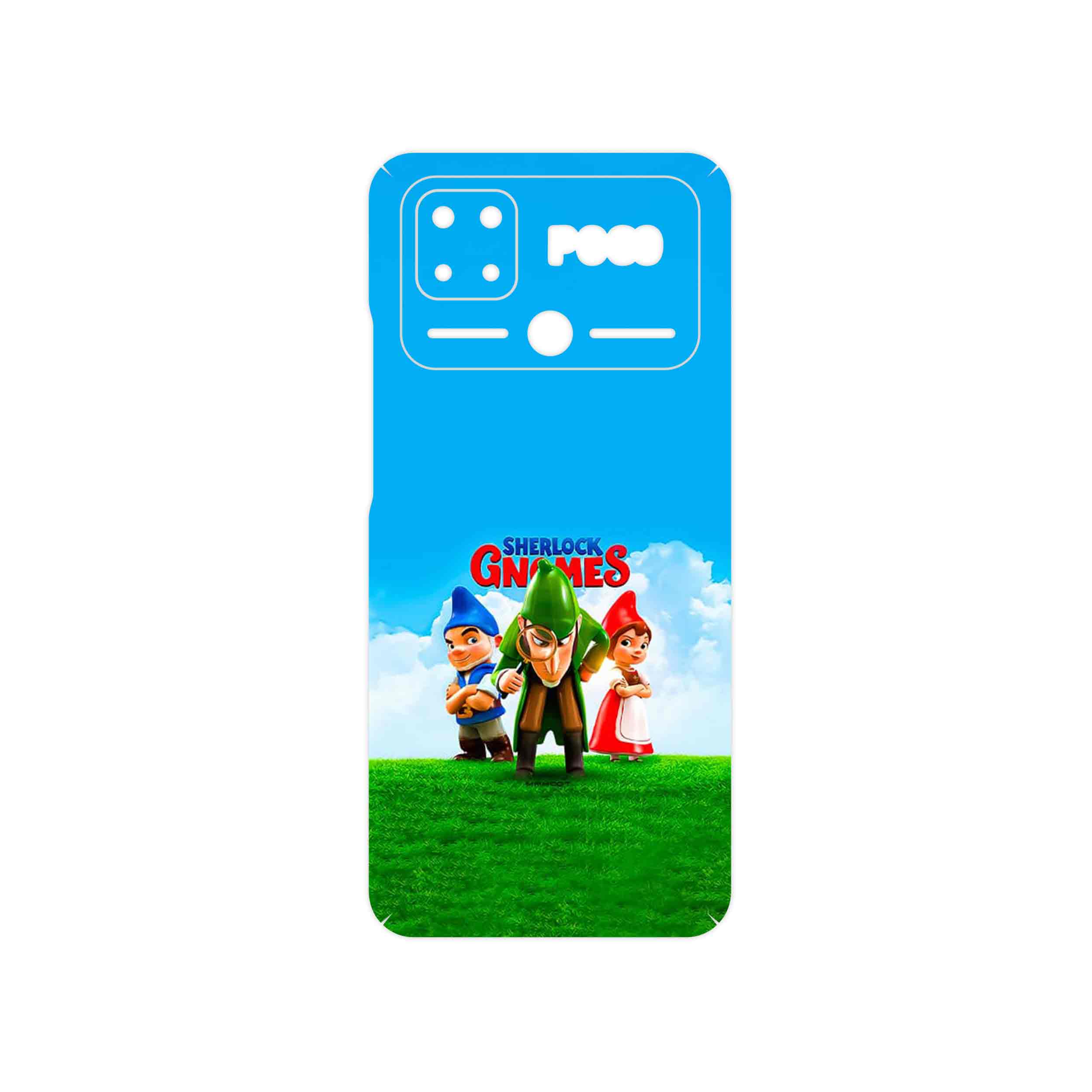 برچسب پوششی ماهوت مدل Sherlock Gnomes مناسب برای گوشی موبایل شیائومی Poco C40